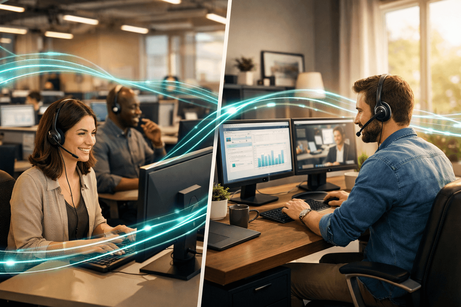 Hybrid and Remote Call Centers